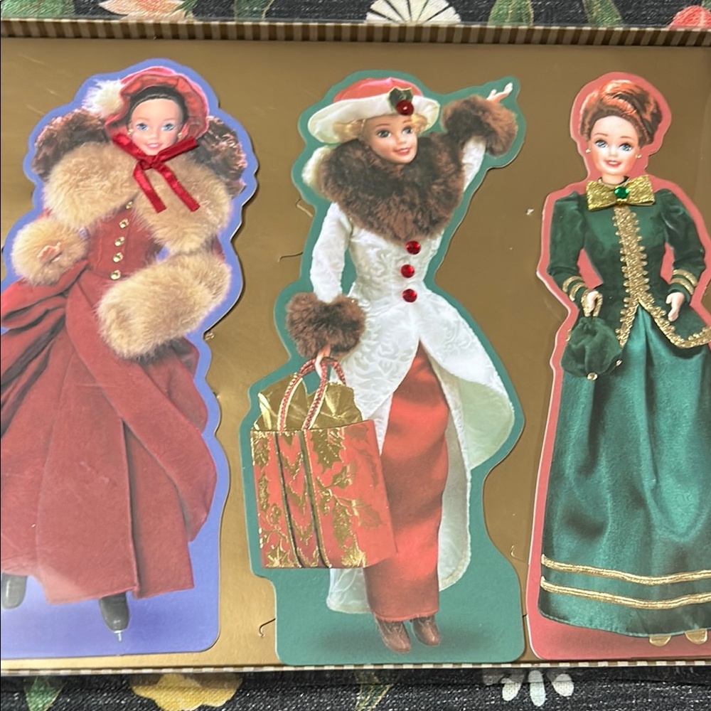 Holiday Barbie Card Set - 1994, 1995, 1996